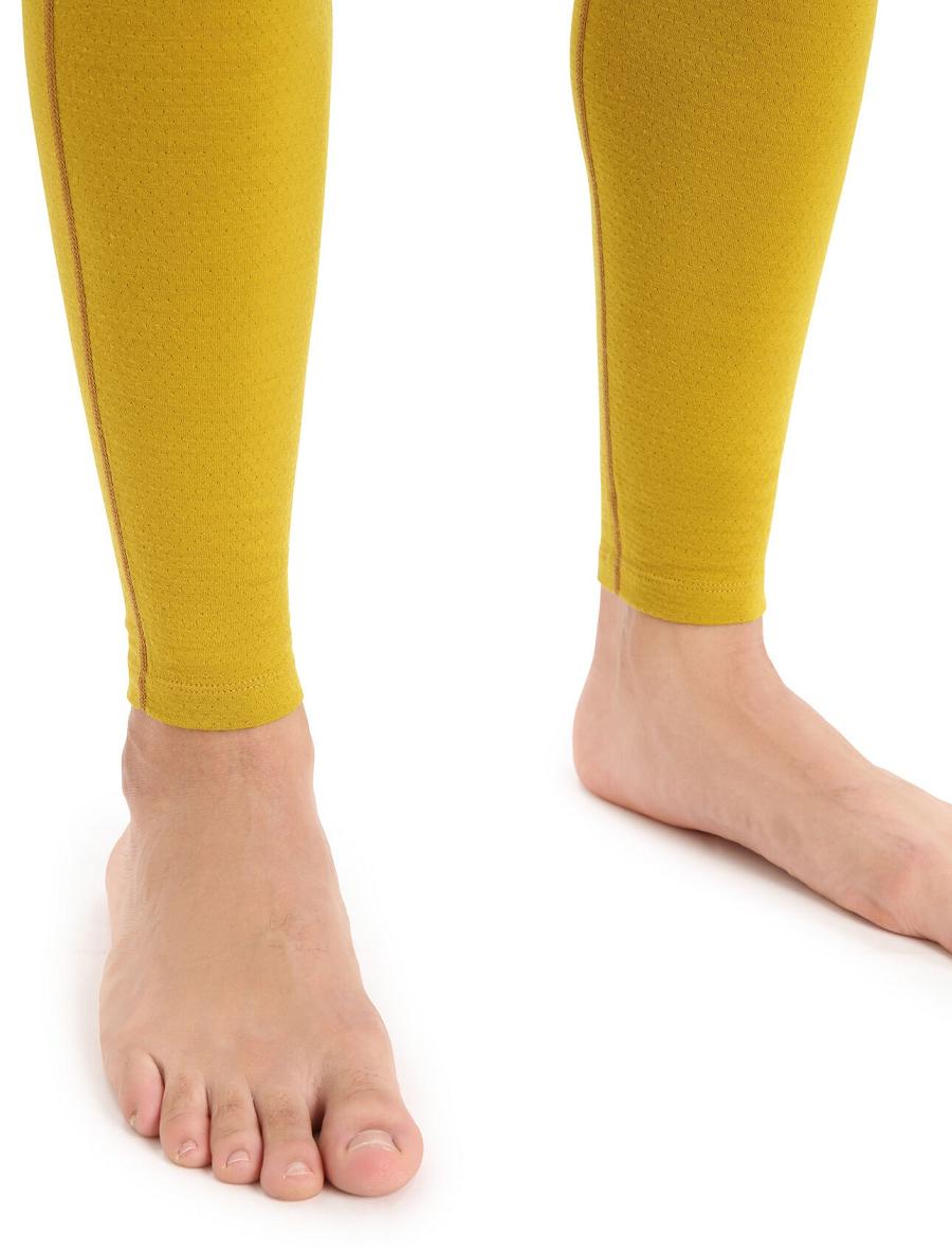 Clove / Silent Gold Icebreaker 200 ZoneKnit™ Merino Leggings Men's Base Layers | AU 1340WNBY